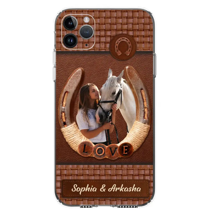 Custom Personalized Horse Phone Case - Upload Photo - Gift Idea Horse Lover - Case For iPhone And Samsung