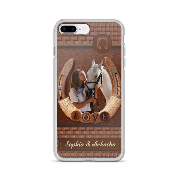 Custom Personalized Horse Phone Case - Upload Photo - Gift Idea Horse Lover - Case For iPhone And Samsung