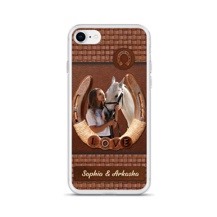 Custom Personalized Horse Phone Case - Upload Photo - Gift Idea Horse Lover - Case For iPhone And Samsung