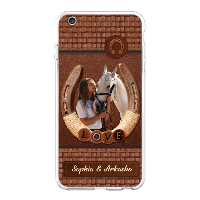 Custom Personalized Horse Phone Case - Upload Photo - Gift Idea Horse Lover - Case For iPhone And Samsung