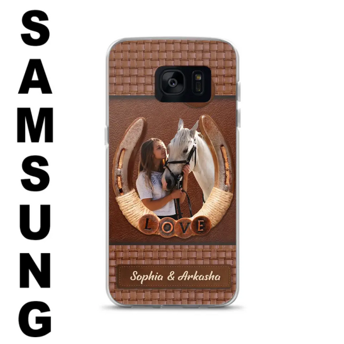 Custom Personalized Horse Phone Case - Upload Photo - Gift Idea Horse Lover - Case For iPhone And Samsung