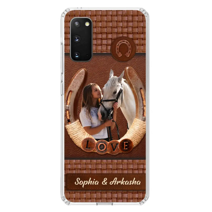 Custom Personalized Horse Phone Case - Upload Photo - Gift Idea Horse Lover - Case For iPhone And Samsung