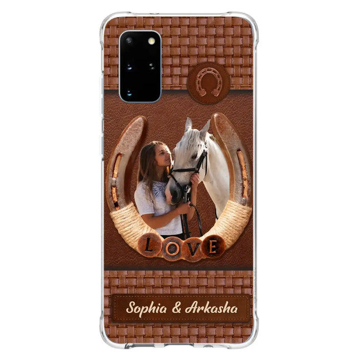 Custom Personalized Horse Phone Case - Upload Photo - Gift Idea Horse Lover - Case For iPhone And Samsung