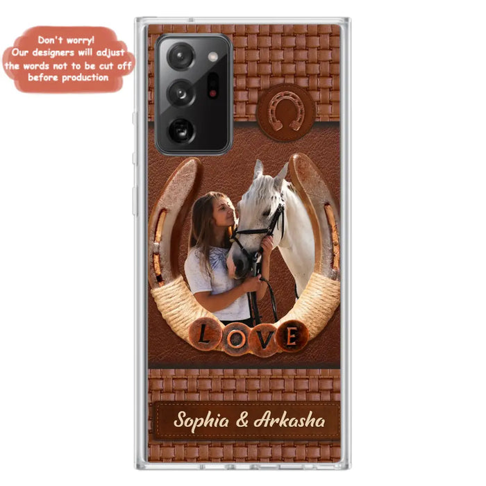 Custom Personalized Horse Phone Case - Upload Photo - Gift Idea Horse Lover - Case For iPhone And Samsung