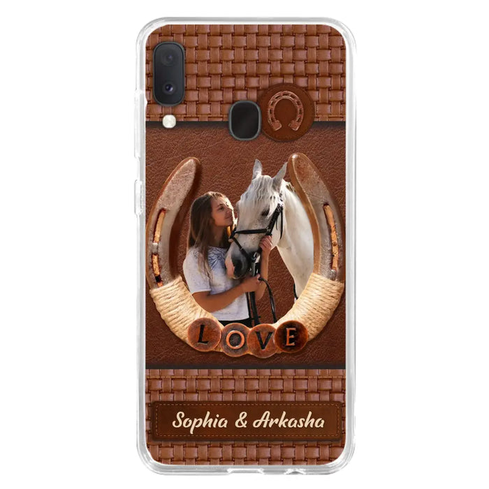 Custom Personalized Horse Phone Case - Upload Photo - Gift Idea Horse Lover - Case For iPhone And Samsung