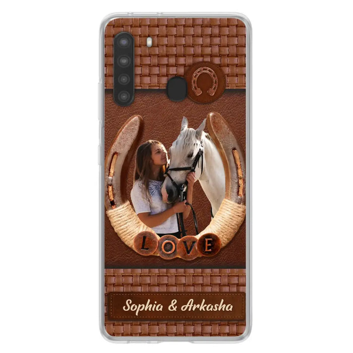 Custom Personalized Horse Phone Case - Upload Photo - Gift Idea Horse Lover - Case For iPhone And Samsung