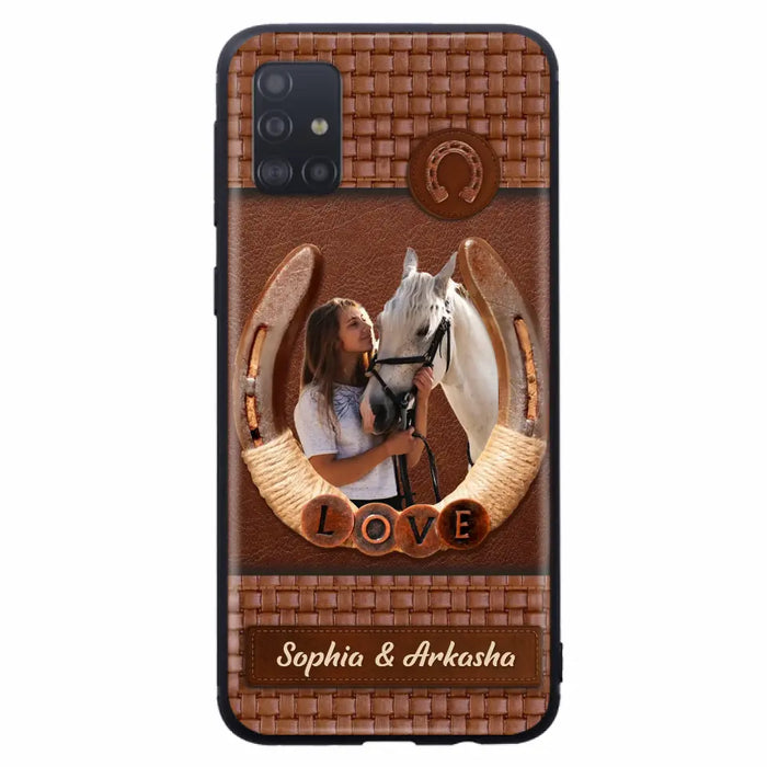 Custom Personalized Horse Phone Case - Upload Photo - Gift Idea Horse Lover - Case For iPhone And Samsung