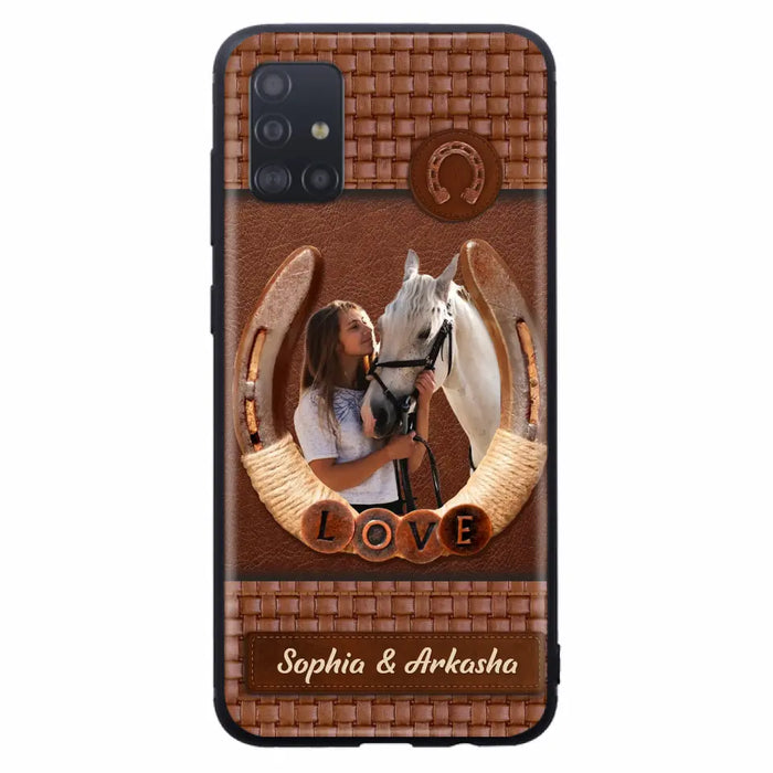 Custom Personalized Horse Phone Case - Upload Photo - Gift Idea Horse Lover - Case For iPhone And Samsung