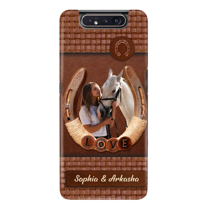 Custom Personalized Horse Phone Case - Upload Photo - Gift Idea Horse Lover - Case For iPhone And Samsung