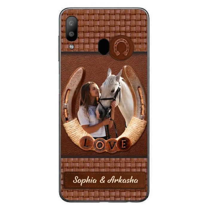 Custom Personalized Horse Phone Case - Upload Photo - Gift Idea Horse Lover - Case For iPhone And Samsung