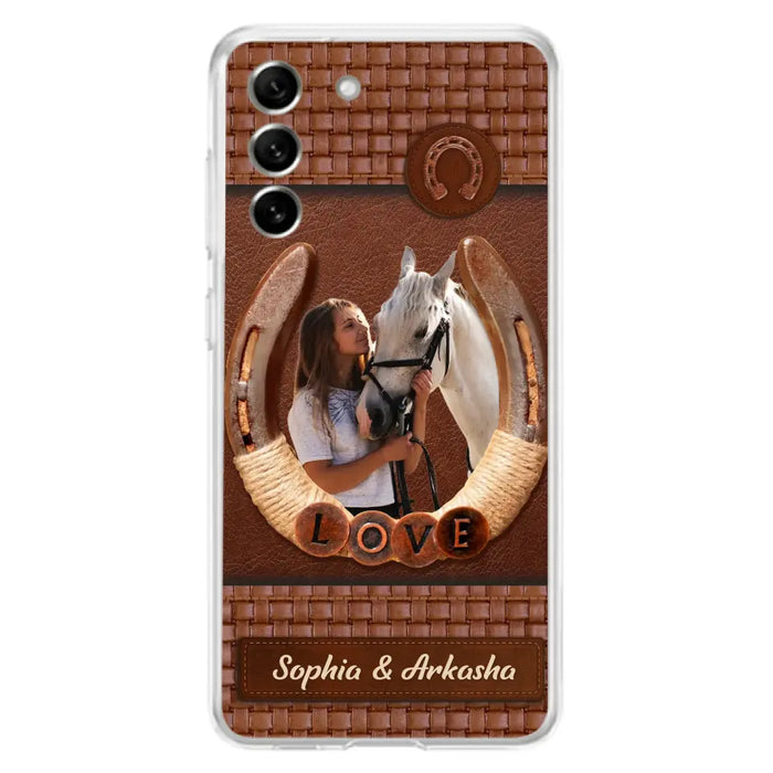 Custom Personalized Horse Phone Case - Upload Photo - Gift Idea Horse Lover - Case For iPhone And Samsung