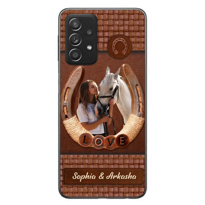 Custom Personalized Horse Phone Case - Upload Photo - Gift Idea Horse Lover - Case For iPhone And Samsung