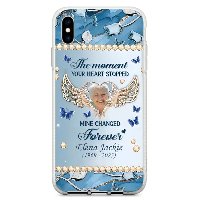 Personalized Memorial Phone Case - Memorial Gift Idea For Family - Case For iPhone/Samsung - The Moment Your Heart Stopped Mine Changed Forever