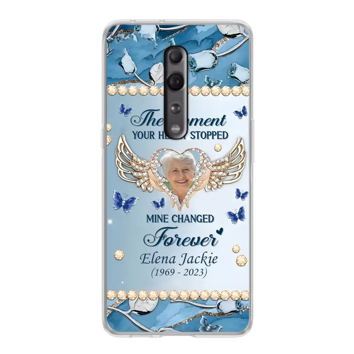 Personalized Memorial Phone Case - Memorial Gift Idea For Family - Case For Oppo/Xiaomi/Huawei - The Moment Your Heart Stopped Mine Changed Forever