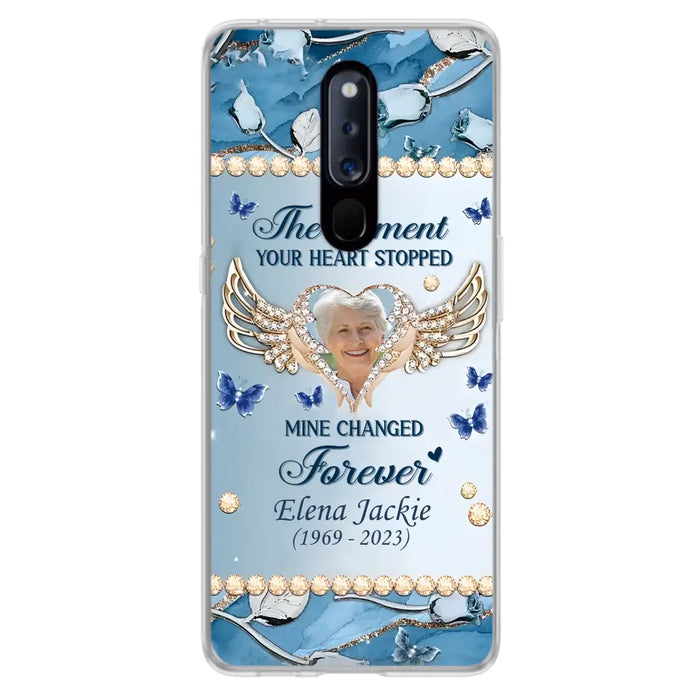 Personalized Memorial Phone Case - Memorial Gift Idea For Family - Case For Oppo/Xiaomi/Huawei - The Moment Your Heart Stopped Mine Changed Forever