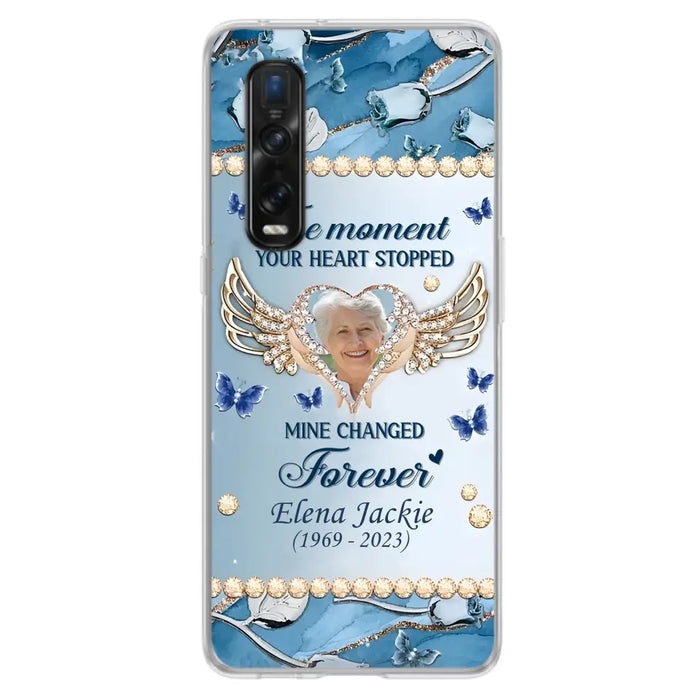 Personalized Memorial Phone Case - Memorial Gift Idea For Family - Case For Oppo/Xiaomi/Huawei - The Moment Your Heart Stopped Mine Changed Forever