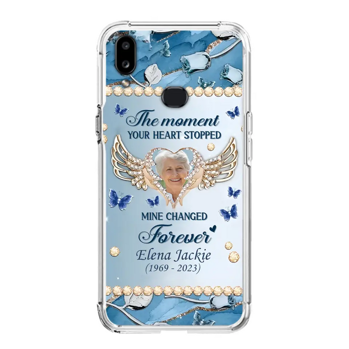 Personalized Memorial Phone Case - Memorial Gift Idea For Family - Case For iPhone/Samsung - The Moment Your Heart Stopped Mine Changed Forever