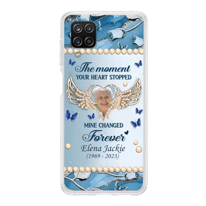 Personalized Memorial Phone Case - Memorial Gift Idea For Family - Case For iPhone/Samsung - The Moment Your Heart Stopped Mine Changed Forever