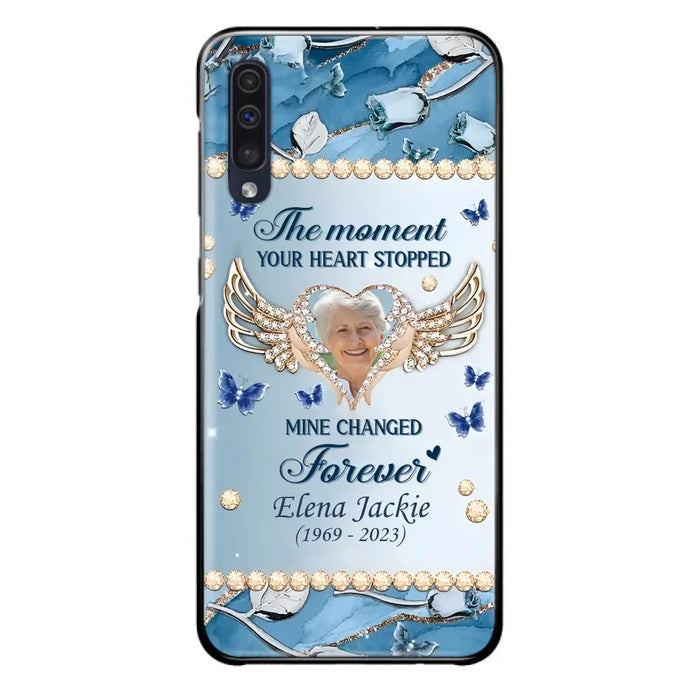 Personalized Memorial Phone Case - Memorial Gift Idea For Family - Case For iPhone/Samsung - The Moment Your Heart Stopped Mine Changed Forever