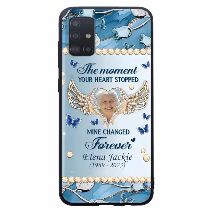 Personalized Memorial Phone Case - Memorial Gift Idea For Family - Case For iPhone/Samsung - The Moment Your Heart Stopped Mine Changed Forever