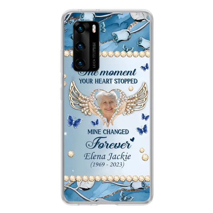 Personalized Memorial Phone Case - Memorial Gift Idea For Family - Case For Oppo/Xiaomi/Huawei - The Moment Your Heart Stopped Mine Changed Forever