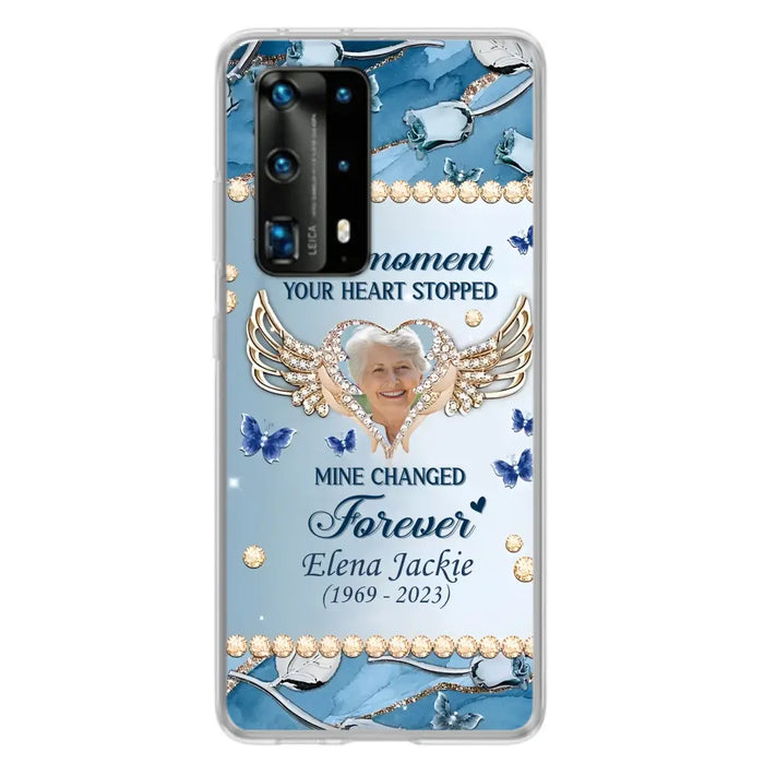 Personalized Memorial Phone Case - Memorial Gift Idea For Family - Case For Oppo/Xiaomi/Huawei - The Moment Your Heart Stopped Mine Changed Forever