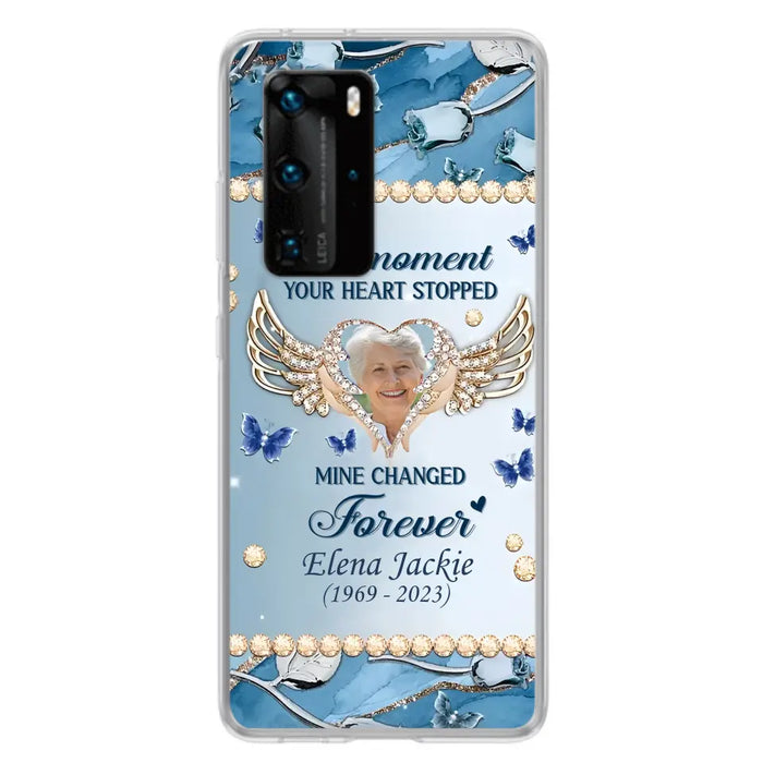 Personalized Memorial Phone Case - Memorial Gift Idea For Family - Case For Oppo/Xiaomi/Huawei - The Moment Your Heart Stopped Mine Changed Forever