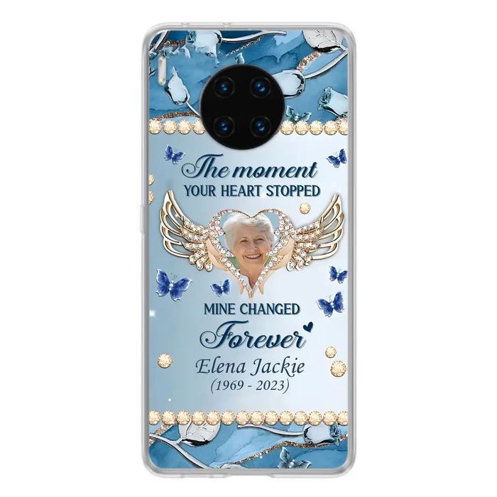 Personalized Memorial Phone Case - Memorial Gift Idea For Family - Case For Oppo/Xiaomi/Huawei - The Moment Your Heart Stopped Mine Changed Forever