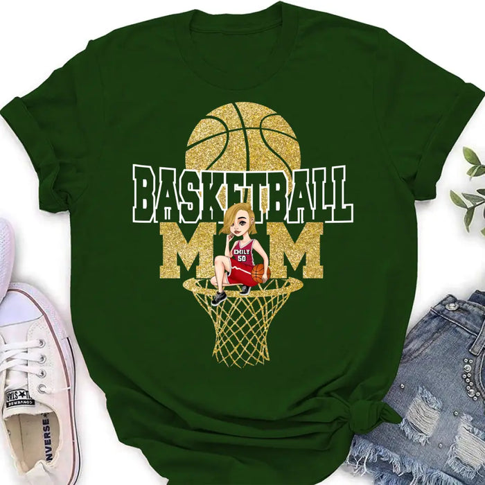 Custom Personalized Basketball Mom Shirt/ Hoodie - Gift Idea For Mom/ Basketball Lover