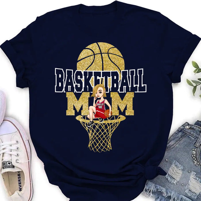 Custom Personalized Basketball Mom Shirt/ Hoodie - Gift Idea For Mom/ Basketball Lover