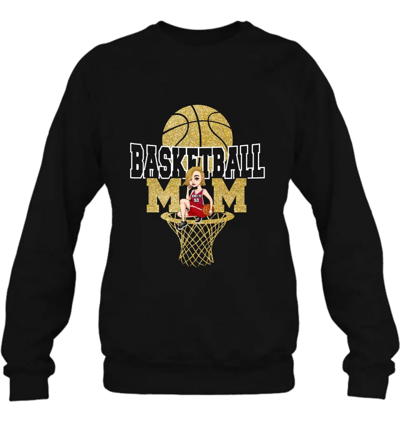 Personalized Basketball Mom Shirt/Hoodie - Gift Idea For Mom/Basketball Lover