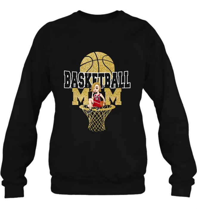 Custom Personalized Basketball Mom Shirt/ Hoodie - Gift Idea For Mom/ Basketball Lover