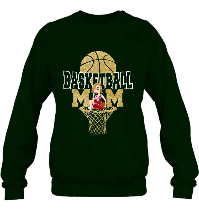 Personalized Basketball Mom Shirt/Hoodie - Gift Idea For Mom/Basketball Lover