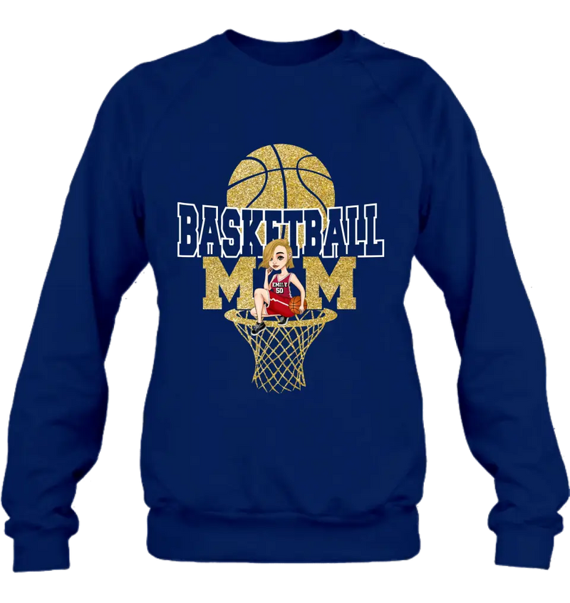 Personalized Basketball Mom Shirt/Hoodie - Gift Idea For Mom/Basketball Lover