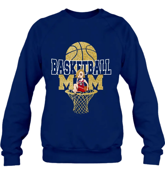 Custom Personalized Basketball Mom Shirt/ Hoodie - Gift Idea For Mom/ Basketball Lover