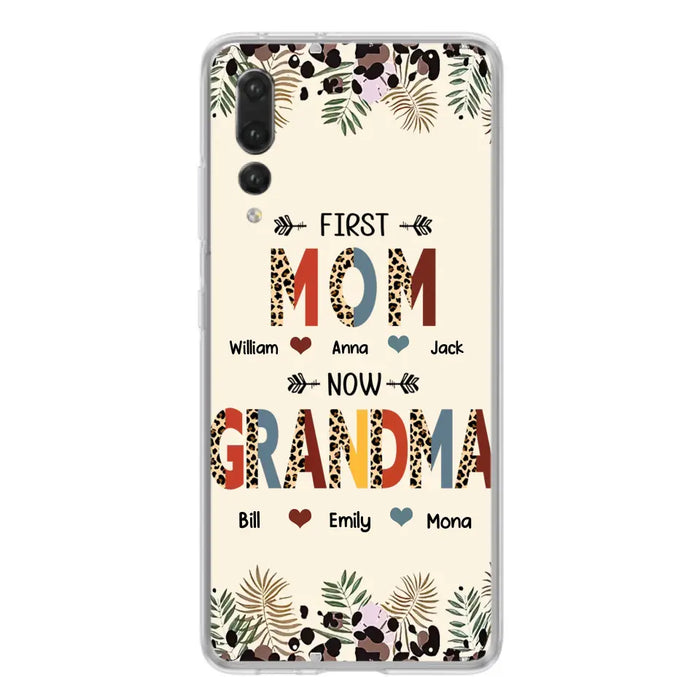 Custom Personalized Grandma Phone Case - Gift Idea For Grandma/Mom/ Mother's Day - Up to 6 Kids And 12 Grandkids - First Mom Now Grandma - Case For Oppo/Xiaomi/Huawei