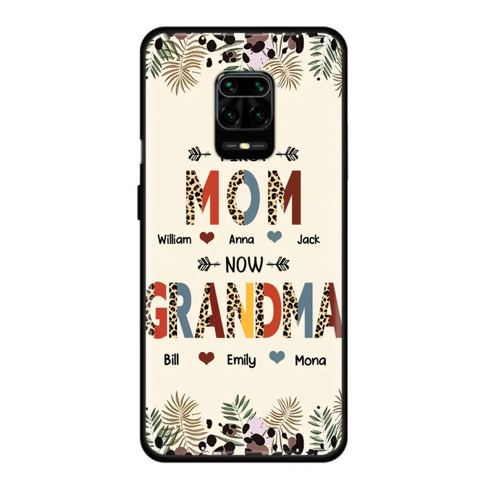 Custom Personalized Grandma Phone Case - Gift Idea For Grandma/Mom/ Mother's Day - Up to 6 Kids And 12 Grandkids - First Mom Now Grandma - Case For Oppo/Xiaomi/Huawei