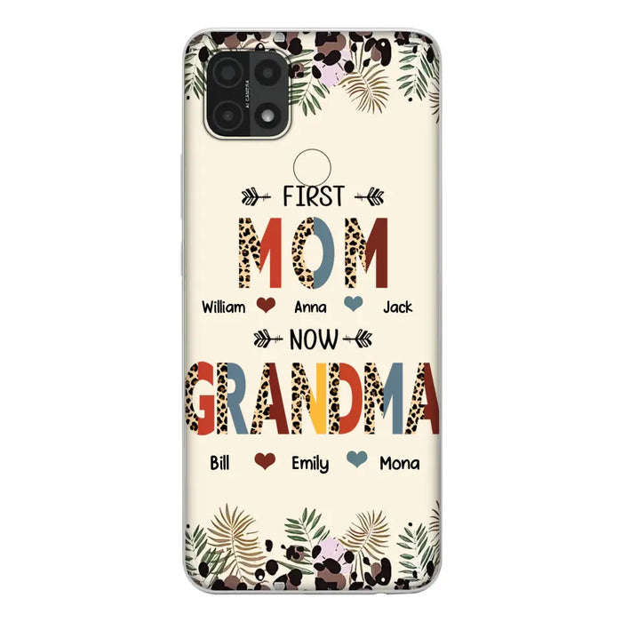 Custom Personalized Grandma Phone Case - Gift Idea For Grandma/Mom/ Mother's Day - Up to 6 Kids And 12 Grandkids - First Mom Now Grandma - Case For Oppo/Xiaomi/Huawei