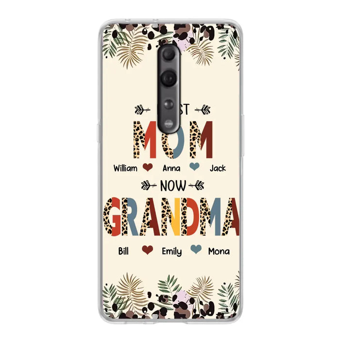 Custom Personalized Grandma Phone Case - Gift Idea For Grandma/Mom/ Mother's Day - Up to 6 Kids And 12 Grandkids - First Mom Now Grandma - Case For Oppo/Xiaomi/Huawei