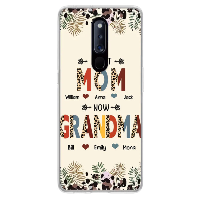 Custom Personalized Grandma Phone Case - Gift Idea For Grandma/Mom/ Mother's Day - Up to 6 Kids And 12 Grandkids - First Mom Now Grandma - Case For Oppo/Xiaomi/Huawei