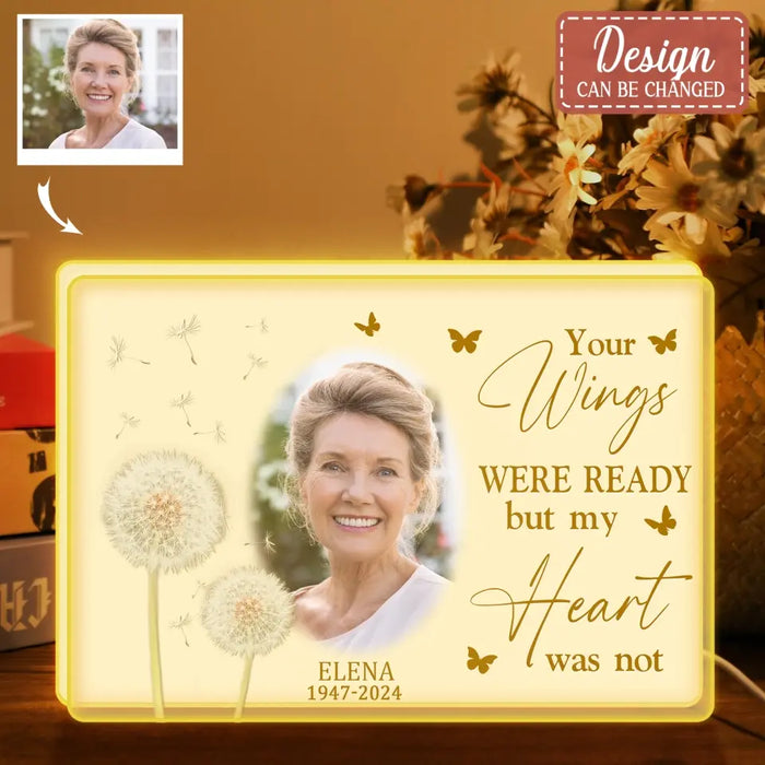 Personalized Memorial Photo Light Box - Upload Photo - Memorial Gift Idea For Family Member - Although You Cannot See Me I Am Always With You