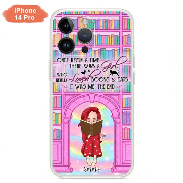 Custom Personalized Reading Girl Phone Case - Gift Idea For Books Lovers - It Was Me The End - Case For iPhone/Samsung