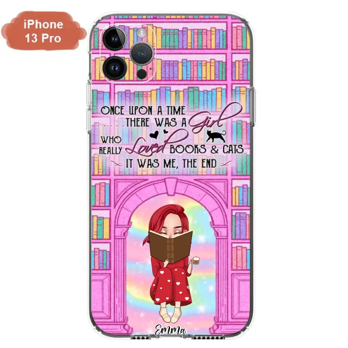 Custom Personalized Reading Girl Phone Case - Gift Idea For Books Lovers - It Was Me The End - Case For iPhone/Samsung