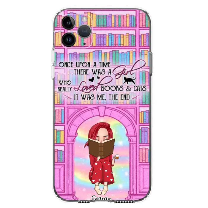 Custom Personalized Reading Girl Phone Case - Gift Idea For Books Lovers - It Was Me The End - Case For iPhone/Samsung