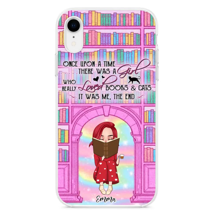 Custom Personalized Reading Girl Phone Case - Gift Idea For Books Lovers - It Was Me The End - Case For iPhone/Samsung