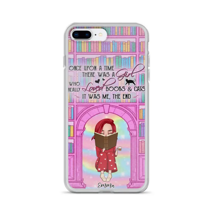 Custom Personalized Reading Girl Phone Case - Gift Idea For Books Lovers - It Was Me The End - Case For iPhone/Samsung