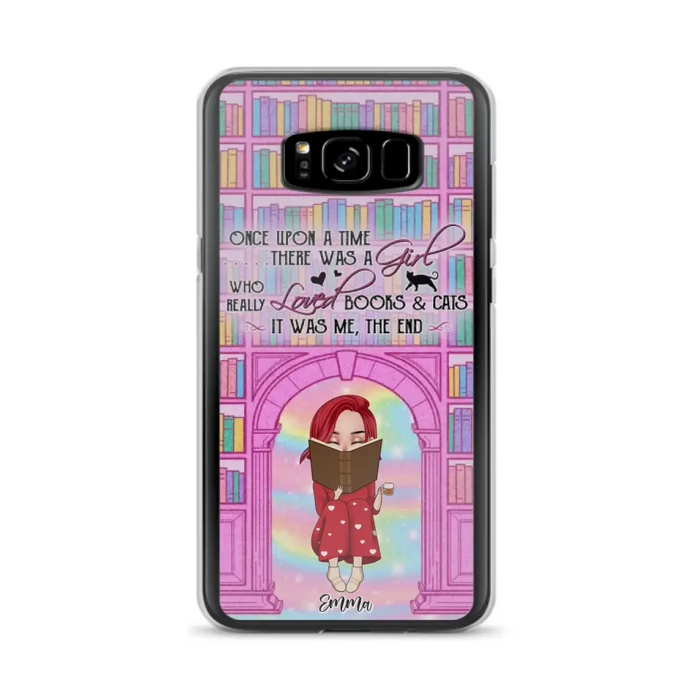 Custom Personalized Reading Girl Phone Case - Gift Idea For Books Lovers - It Was Me The End - Case For iPhone/Samsung