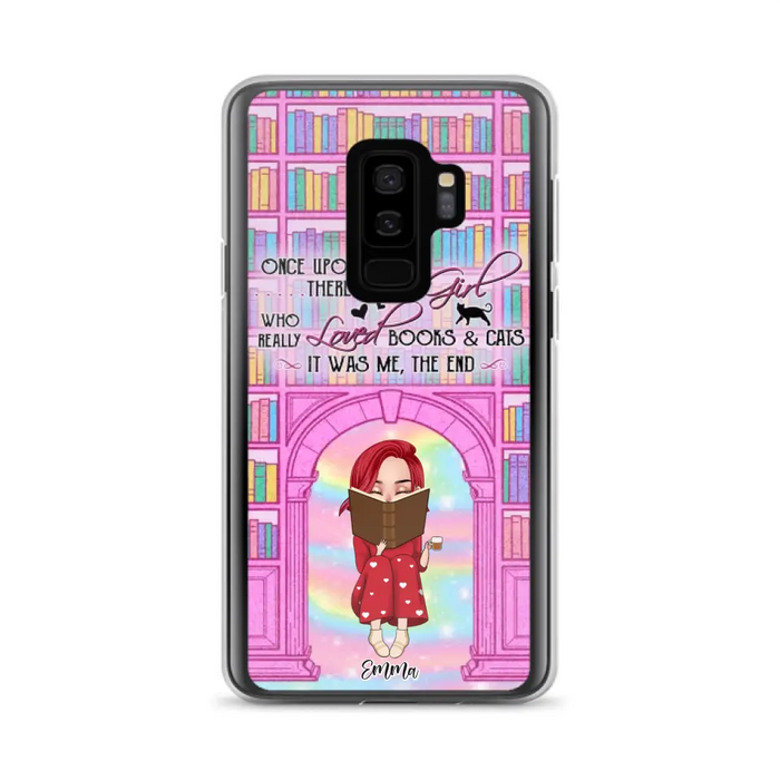 Custom Personalized Reading Girl Phone Case - Gift Idea For Books Lovers - It Was Me The End - Case For iPhone/Samsung