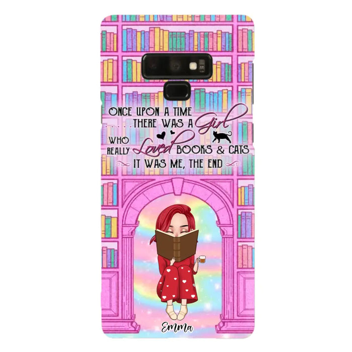 Custom Personalized Reading Girl Phone Case - Gift Idea For Books Lovers - It Was Me The End - Case For iPhone/Samsung