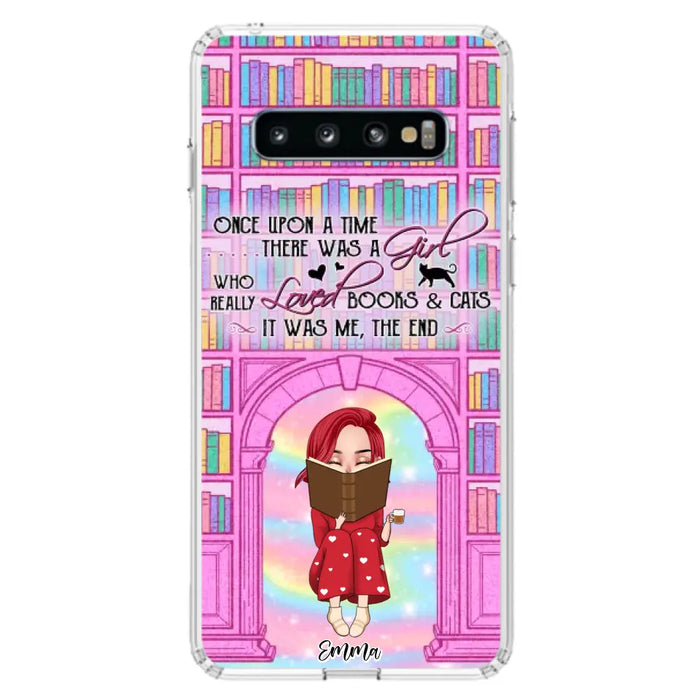 Custom Personalized Reading Girl Phone Case - Gift Idea For Books Lovers - It Was Me The End - Case For iPhone/Samsung